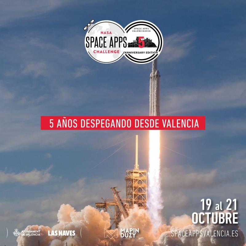Las Naves. Cartel Space Apps Challenge